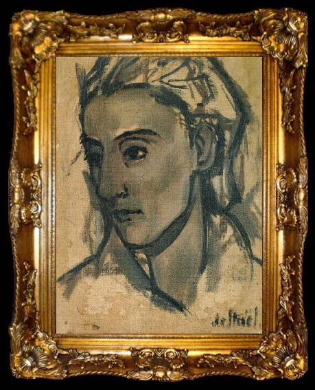 framed  Nicolas de Stael The Portrait of Olek Teslar, ta009-2